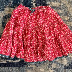 Mini Boden Corduroy Tiered Skirt.  Girls Size 4-5Y.